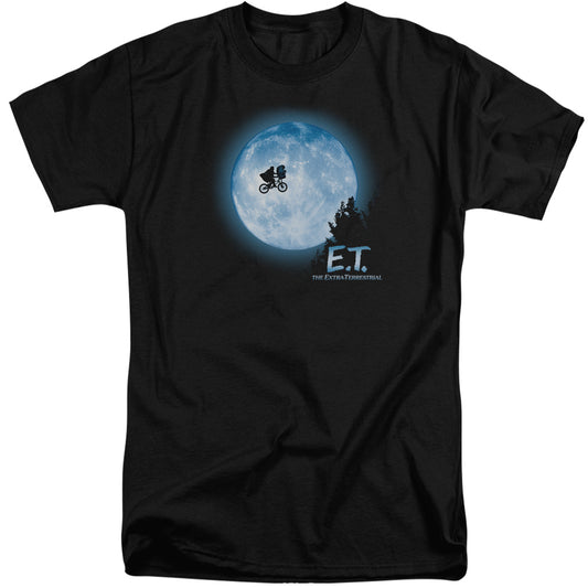 Et - Moon Scene - Short Sleeve Adult Tall - Black - Xl - Black T-shirt