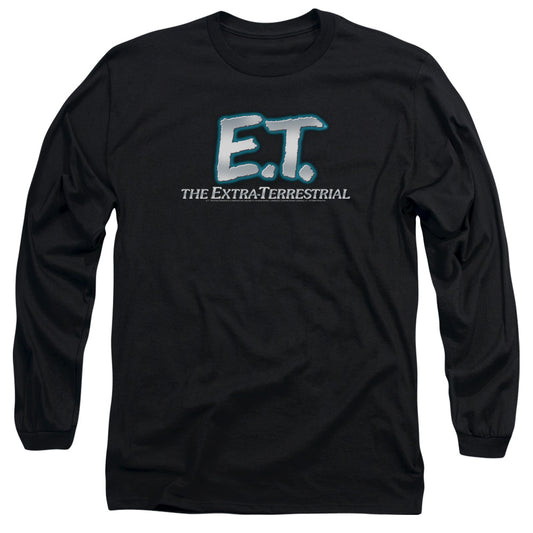 Et - Logo - Long Sleeve Adult 18/1 - Black - Sm - Black T-shirt