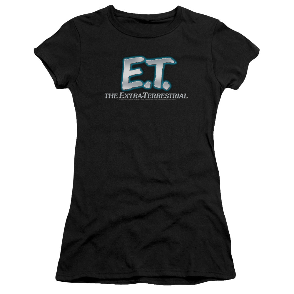 Et - Logo - Short Sleeve Junior Sheer - Black - Md - Black T-shirt