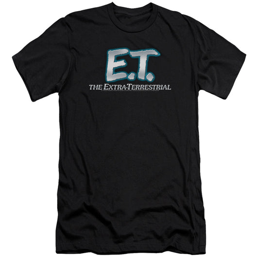 Et - Logo - Short Sleeve Adult 30/1 - Black - Sm - Black T-shirt