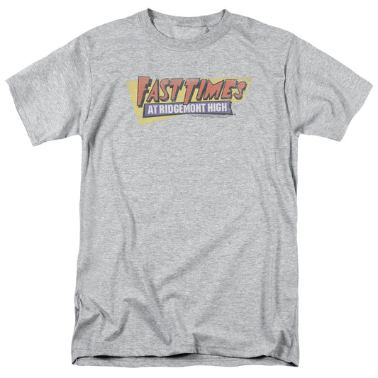 Fast Times Ridgemont High - Distressed Logo - Short Sleeve Adult 18/1 - Athletic Heather T-shirt