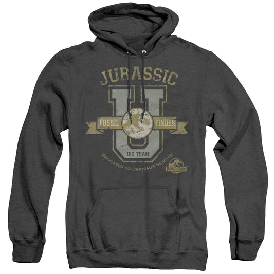 Jurassic Park - Jurassic U - Adult Heather Hoodie - Black