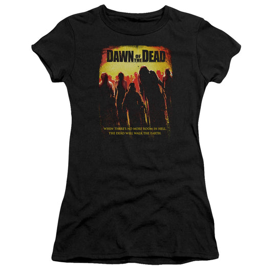 Dawn Of The Dead - Title - Short Sleeve Junior Sheer - Black T-shirt