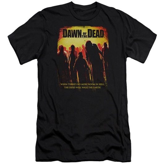 DAWN OF THE DEAD TITLE - S/S ADULT 30/1 - BLACK - SM - BLACK T-Shirt