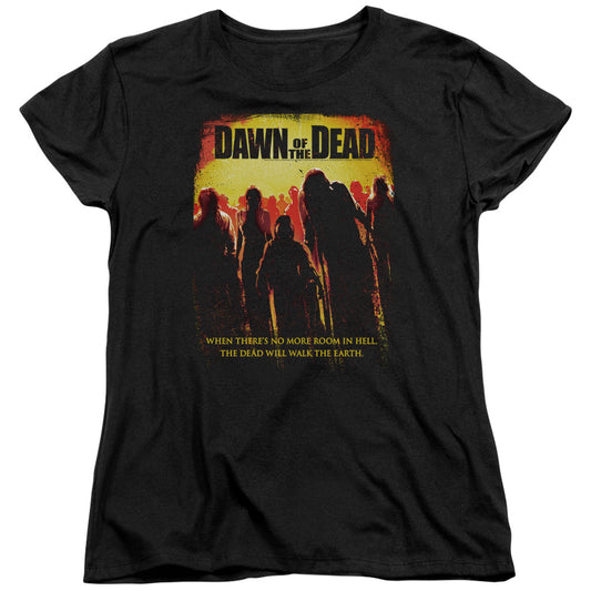 Dawn Of The Dead - Title - Short Sleeve Womens Tee - Black - Sm - Black T-shirt