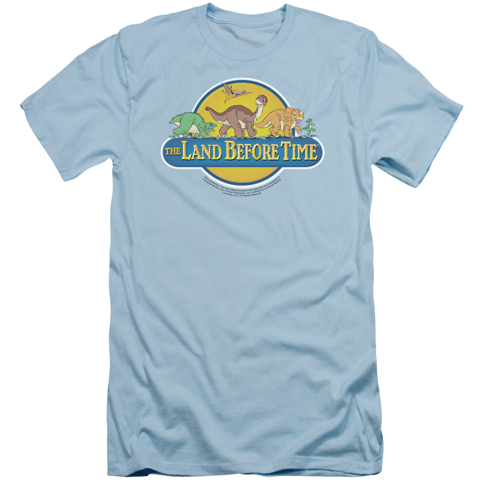 Land Before Time - Dino Breakout - Short Sleeve Adult 30/1 - Light Blue T-shirt