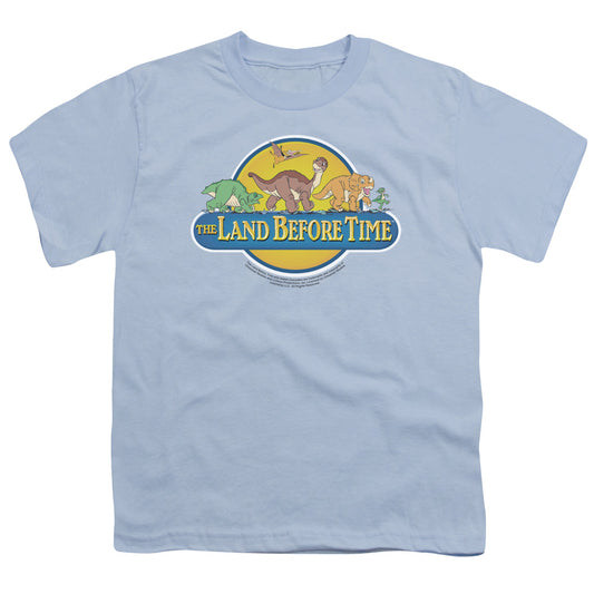 Land Before Time - Dino Breakout - Short Sleeve Youth 18/1 - Light Blue T-shirt