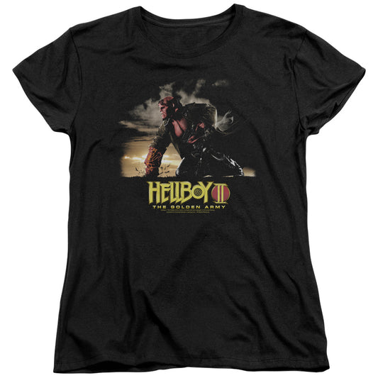 Hellboy Ii - Poster Art - Short Sleeve Womens Tee - Black T-shirt