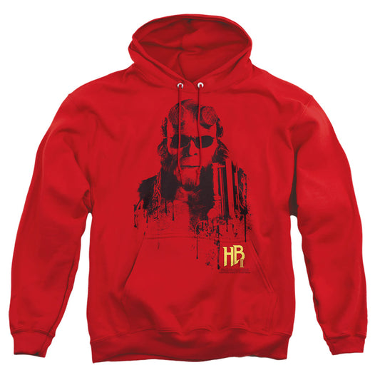 Hellboy Ii - Splatter Gun - Adult Pull-over Hoodie - Red