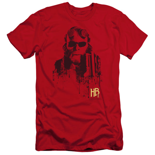 Hellboy Ii - Splatter Gun-premuim Canvas Adult Slim Fit 30/1 - Red