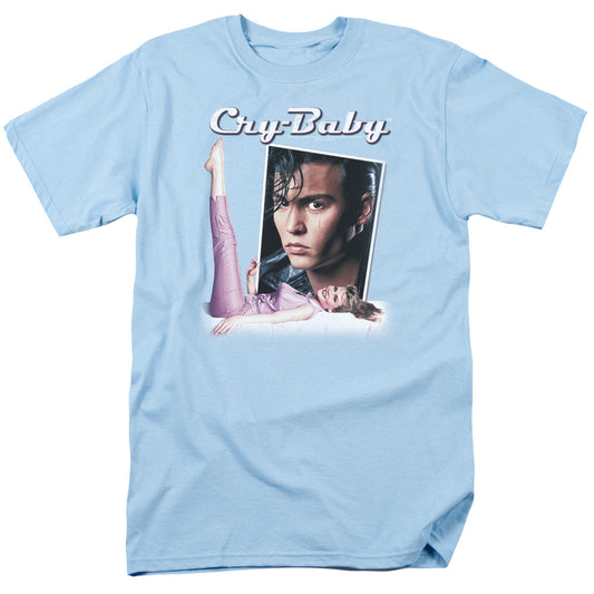 Cry Baby - Title - Short Sleeve Adult 18/1 - Light Blue T-shirt