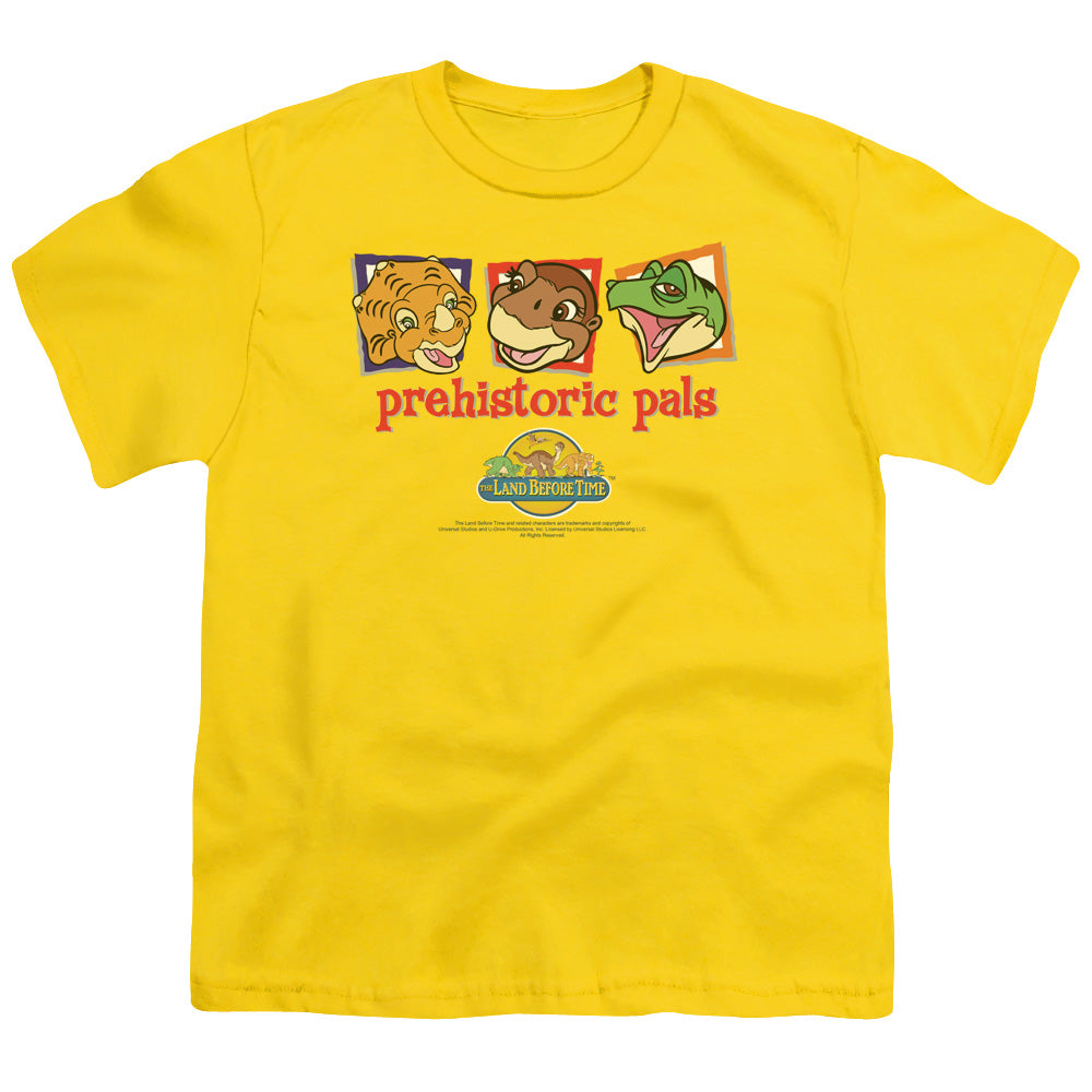 Land Before Time - Prehistoric Pals - Short Sleeve Youth 18/1 - Yellow T-shirt