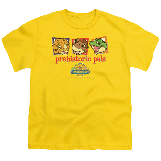 Land Before Time - Prehistoric Pals - Short Sleeve Youth 18/1 - Yellow T-shirt