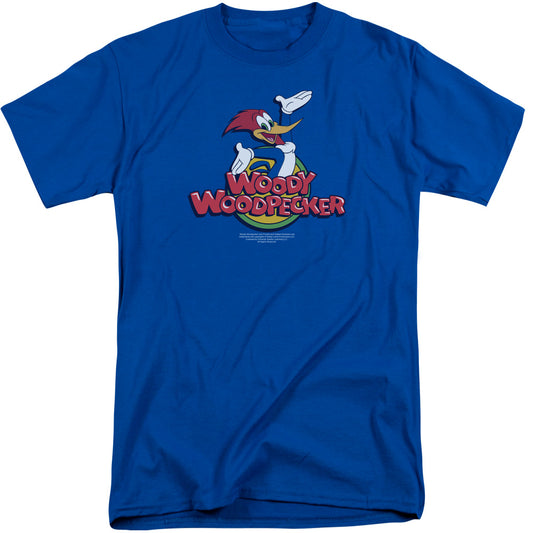 Woody Woodpecker - Woody - Short Sleeve Adult Tall 18/1 - Black T-shirt