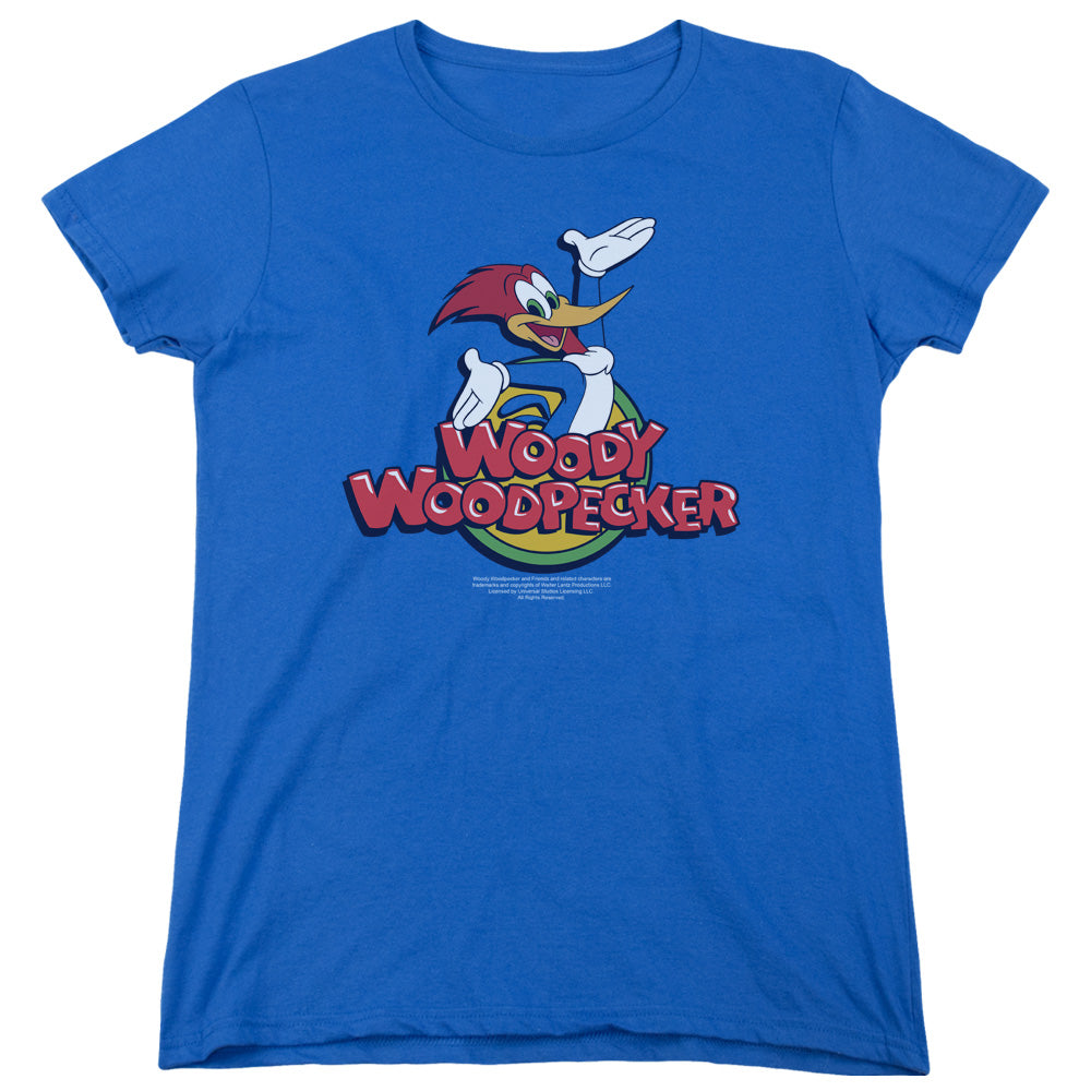 Woody Woodpecker - Woody - Short Sleeve Womens Tee - Royal Blue T-shirt