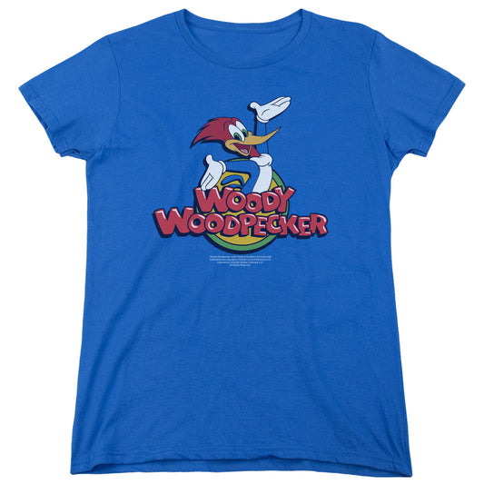 Woody Woodpecker - Woody - Short Sleeve Womens Tee - Royal Blue T-shirt