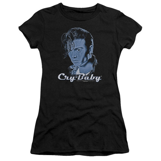 Cry Baby - King Cry Baby - Short Sleeve Junior Sheer - Black - Sm - Black T-shirt