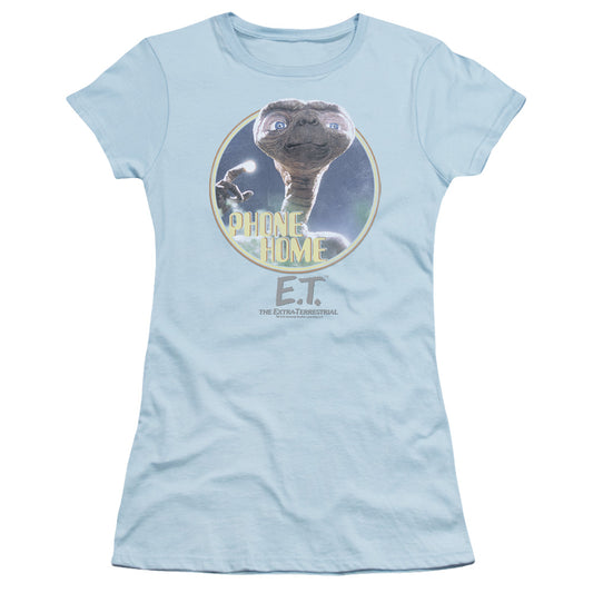 Et - Phone Home - Short Sleeve Junior Sheer - Light Blue - Sm - Light Blue T-shirt