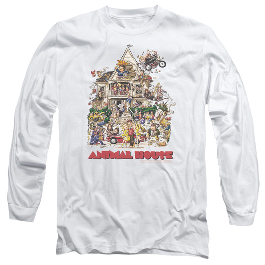 Animal House - Poster Art - Long Sleeve Adult 18/1 - White - Sm - White T-shirt