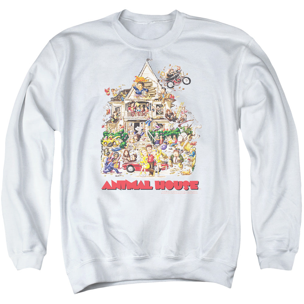 Animal House - Poster Art - Adult Crew Sweat - White
