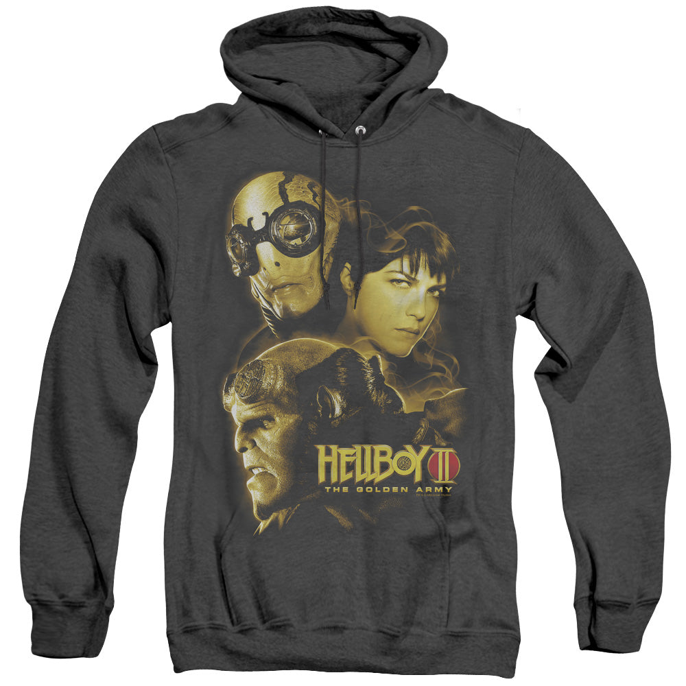 Hellboy Ii - Ungodly Creatures - Adult Heather Hoodie - Black