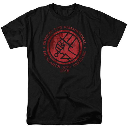 Hellboy Ii - Bprd Logo - Short Sleeve Adult 18/1 - Black T-shirt