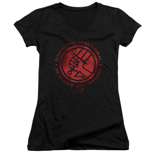 Hellboy Ii - Bprd Logo - Junior V-neck - Black