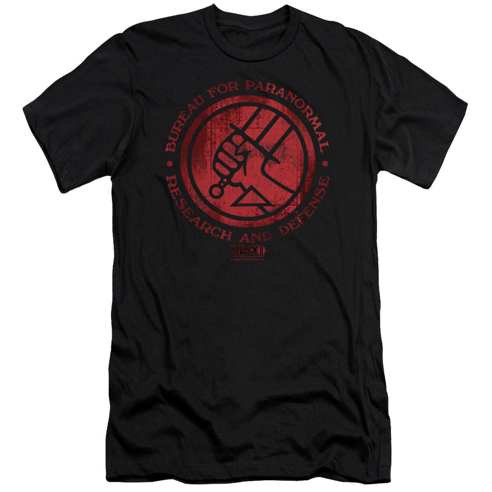 Hellboy Ii - Bprd Logo-premuim Canvas Adult Slim Fit 30/1 - Black