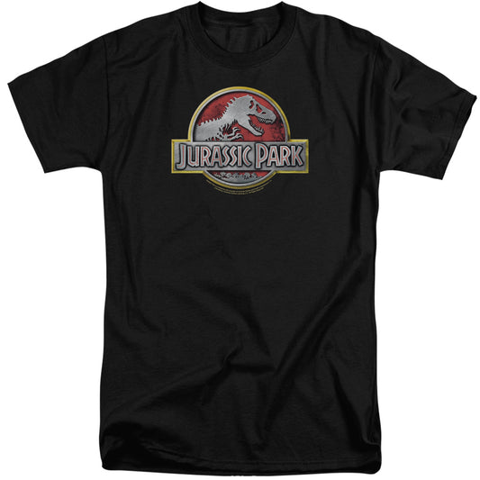 Jurassic Park - Logo - Short Sleeve Adult Tall - Black T-shirt
