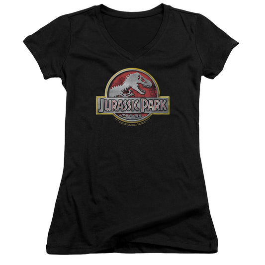 Jurassic Park - Logo - Junior V-neck - Black