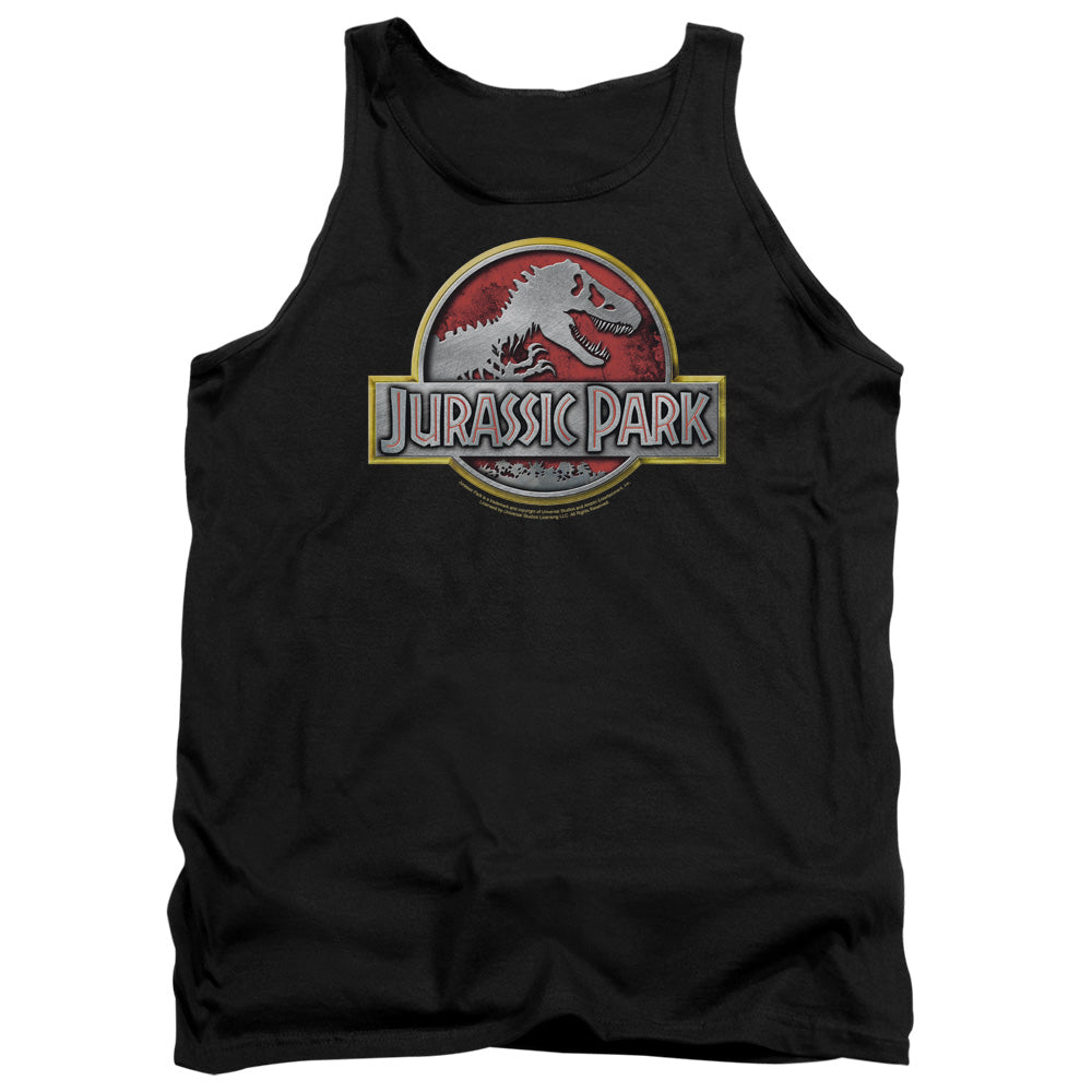 Jurassic Park - Logo - Adult Tank - Black