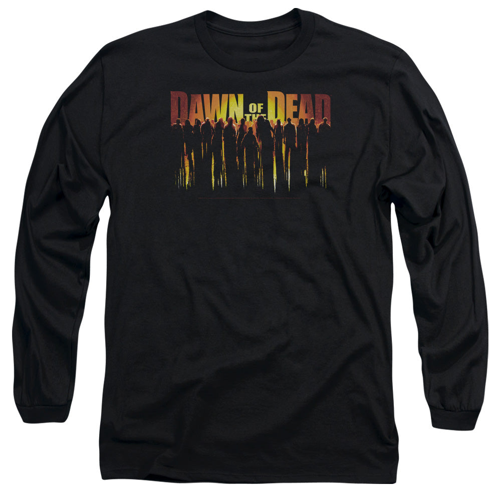 Dawn Of The Dead - Walking Dead - Long Sleeve Adult 18/1 - Black T-shirt