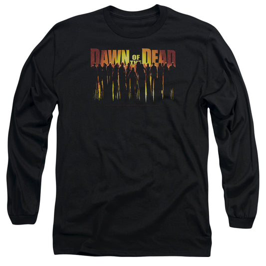Dawn Of The Dead - Walking Dead - Long Sleeve Adult 18/1 - Black T-shirt