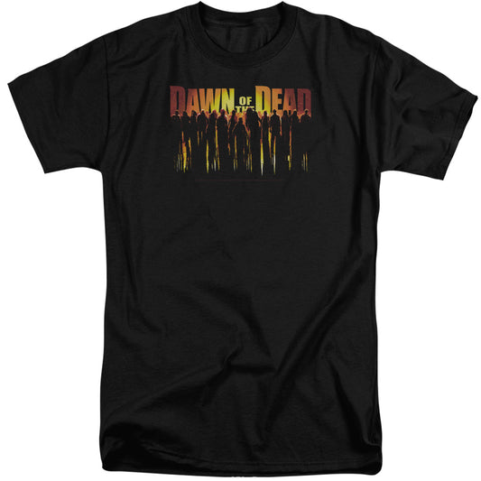 Dawn Of The Dead - Walking Dead - Short Sleeve Adult Tall - Black - Xl - Black T-shirt