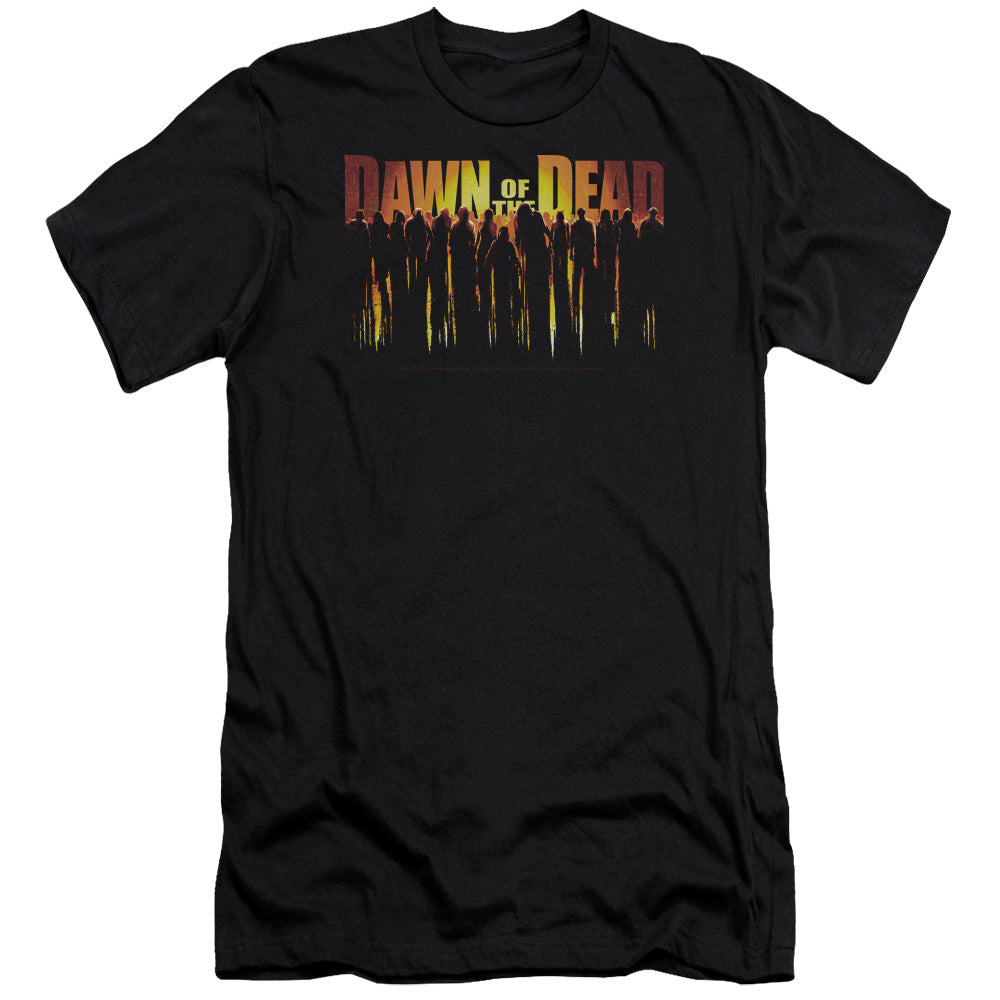 Dawn Of The Dead - Walking Dead-premuim Canvas Adult Slim Fit 30/1 - Black