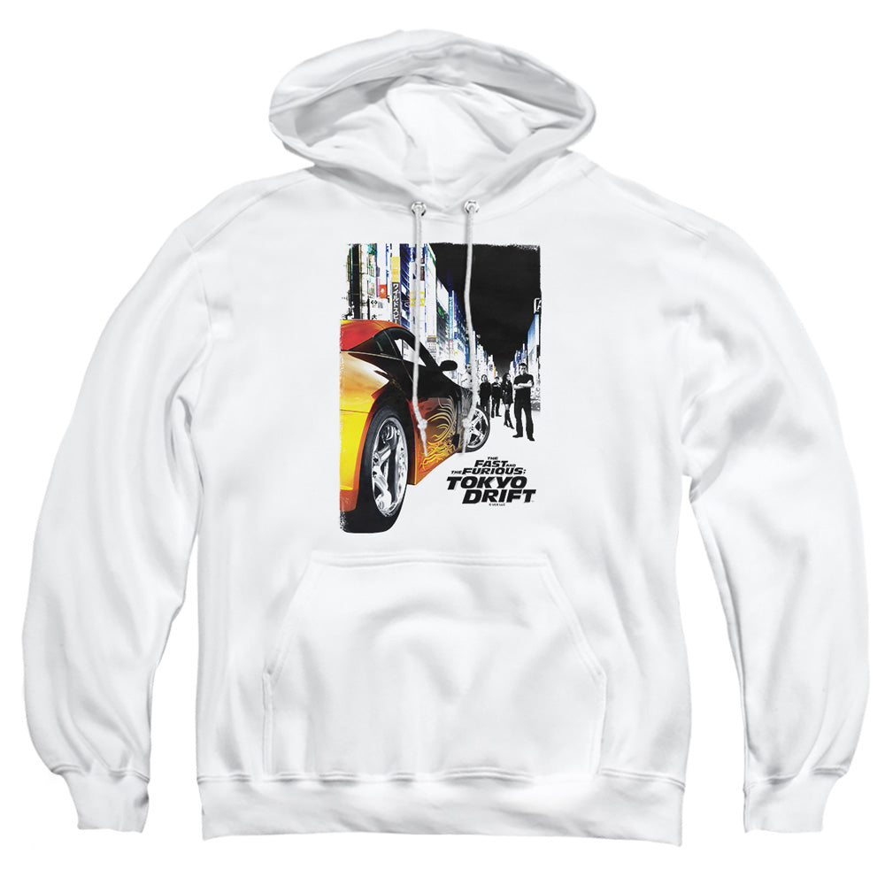 Tokyo Drift - Poster - Adult Pull-over Hoodie - White