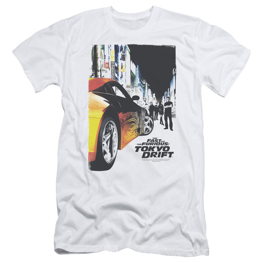 Tokyo Drift - Poster - Short Sleeve Adult 30/1 - White T-shirt