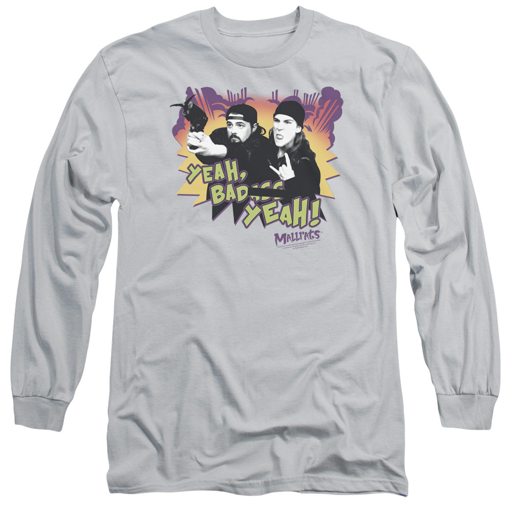 Mallrats - Grappling Hook - Long Sleeve Adult 18/1 - Silver T-shirt