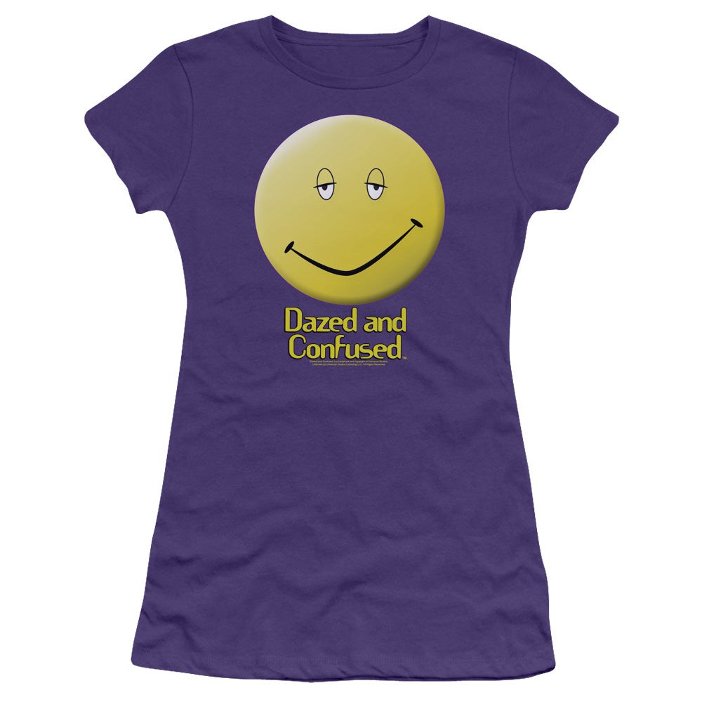 Dazed And Confused - Dazed Smile - Short Sleeve Junior Sheer - Purple T-shirt