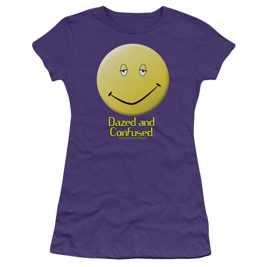 Dazed And Confused - Dazed Smile - Short Sleeve Junior Sheer - Purple T-shirt