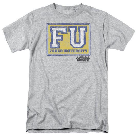 Animal House - Faber University - Short Sleeve Adult 18/1 - Athletic Heather - Sm - Athletic Heather T-shirt