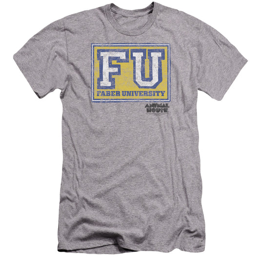 Animal House - Faber University-premuim Canvas Adult Slim Fit 30/1 - Athletic Heather