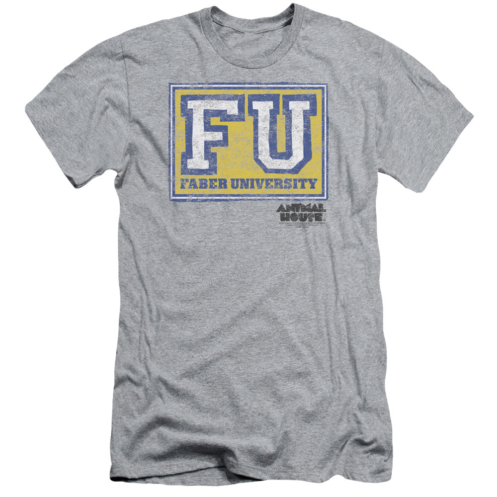 Animal House - Faber University - Short Sleeve Adult 30/1 - Athletic Heather - Sm - Athletic Heather T-shirt