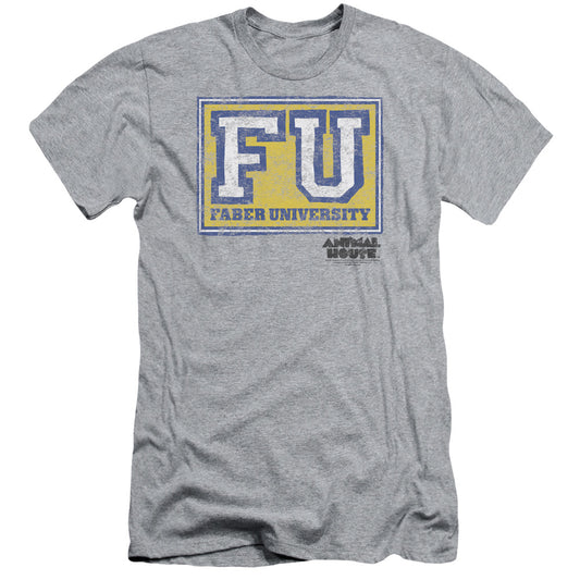 Animal House - Faber University - Short Sleeve Adult 30/1 - Athletic Heather - Sm - Athletic Heather T-shirt