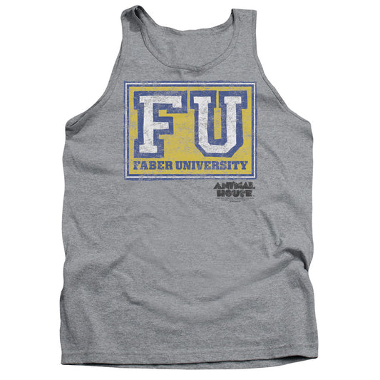 Animal House - Faber University - Adult Tank - Athletic Heather - Sm - Athletic Heather