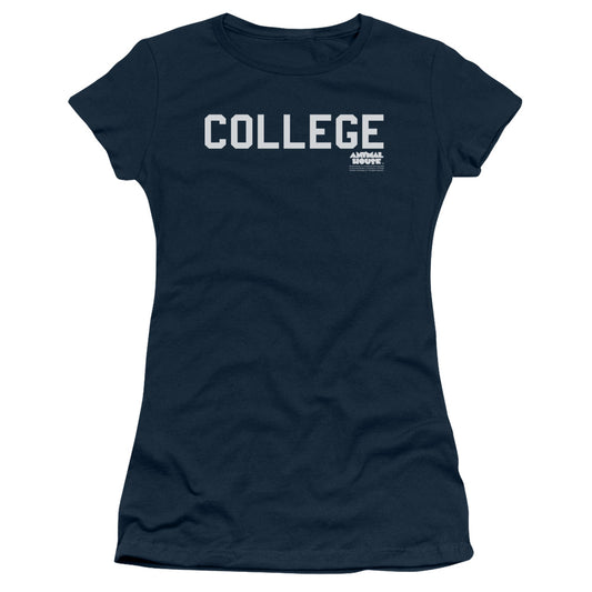 Animal House - College - Short Sleeve Junior Sheer - Navy - Md - Navy T-shirt
