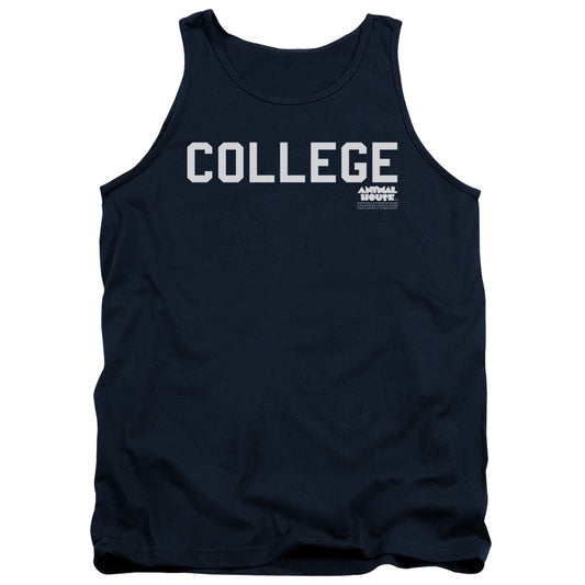 Animal House - College - Adult Tank - Navy - Sm - Navy