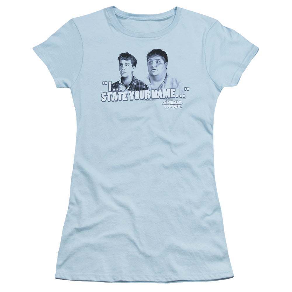 Animal House - Pledges - Short Sleeve Junior Sheer - Light Blue - Sm - Light Blue T-shirt