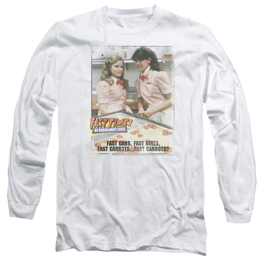 Fast Times Ridgemont High - Fast Carrots - Long Sleeve Adult 18/1 - White - Sm - White T-shirt