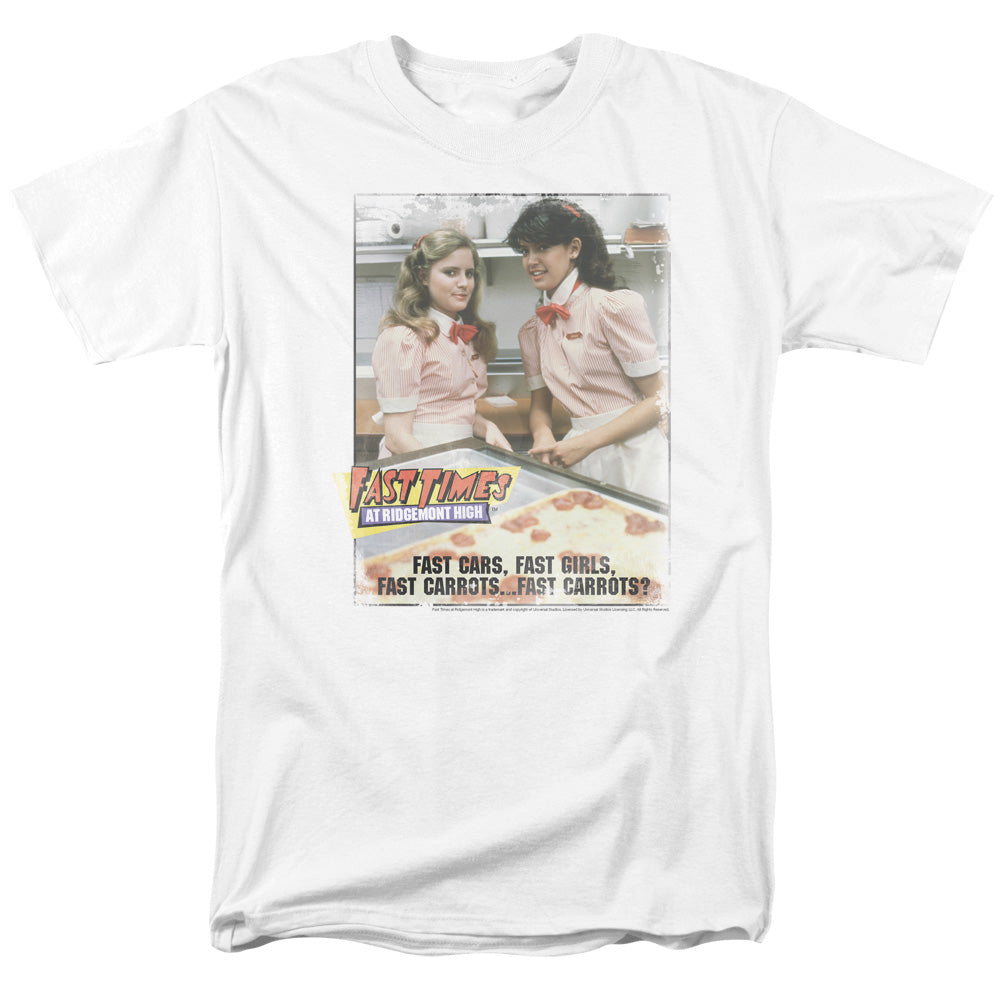 Fast Times Ridgemont High - Fast Carrots - Short Sleeve Adult 18/1 - White - Sm - White T-shirt